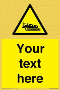 Custom warning grounding narrow boat on lock cill